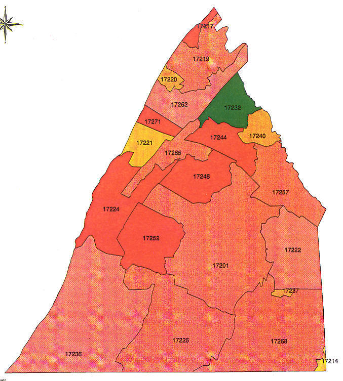 Pennsylvania Radon Map, Bucks County Radon, Northampton County Radon ...